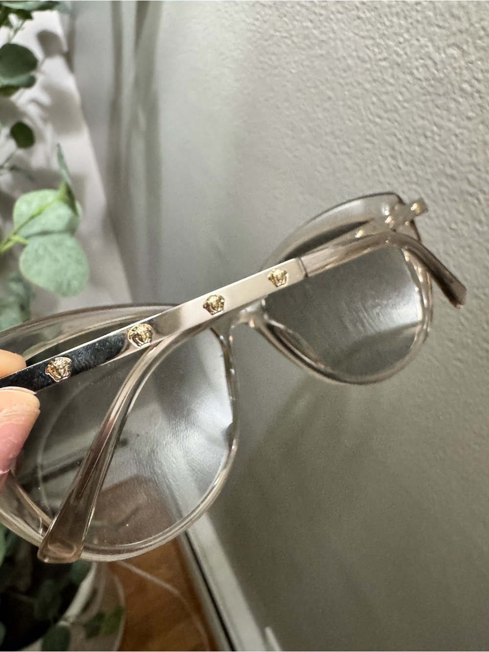 Versace Grey Gradient Mirror Cat Eye Ladies Sunglasses - Picture 4 of 8